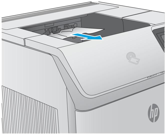 HP LASERJET ENTERPRISE FLOW M830Z - Elimination des bourrages papier dans le bac de sortie - 1