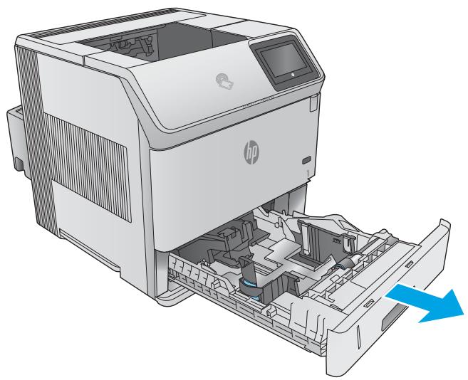HP LASERJET ENTERPRISE FLOW M830Z - Chargement du papier dans le bac à support personnelisé - 1