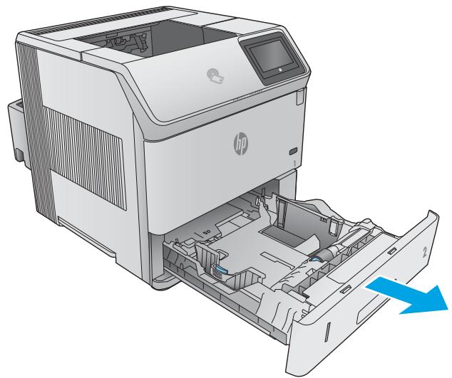 HP LASERJET ENTERPRISE FLOW M830Z - Ouvrez le bac. - 1