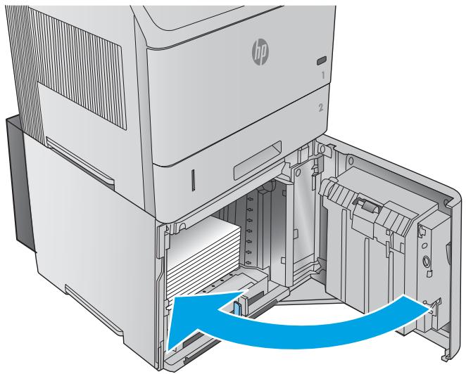 HP LASERJET ENTERPRISE FLOW M830Z - Elimination des bourrages papier dans le bac à haute capacité de 1 500 feuilles - 5