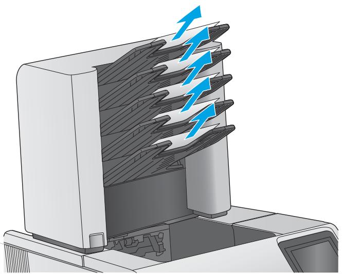 HP LASERJET ENTERPRISE FLOW M830Z - Elimination des bourages papier dans la trieuse à 5 bacs - 1