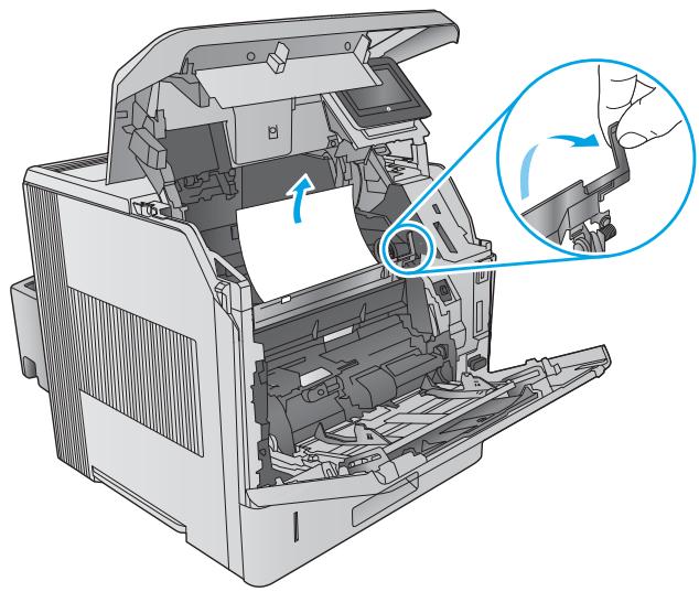 HP LASERJET ENTERPRISE FLOW M830Z - Elimination des bourrages papier dans la zone de la cartouche de toner - 3