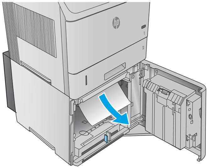 HP LASERJET ENTERPRISE FLOW M830Z - Elimination des bourrages papier dans le bac à haute capacité de 1 500 feuilles - 3