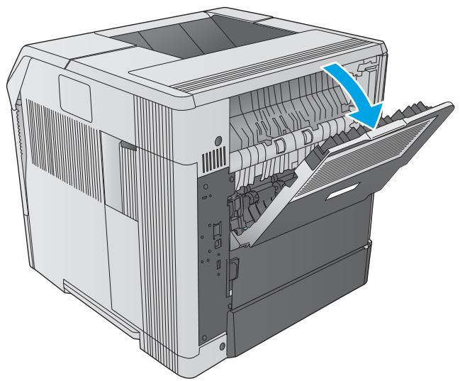 HP LASERJET ENTERPRISE FLOW M830Z - Elimination des bourrages papier dans le bac de sortie arrière - 1