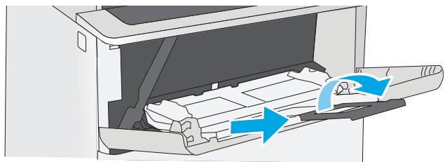 HP COLOR LASERJET MANAGED FLOW MFP E67560Z - Chargement de papier dans le bac 1 (bac multifonction) - 4