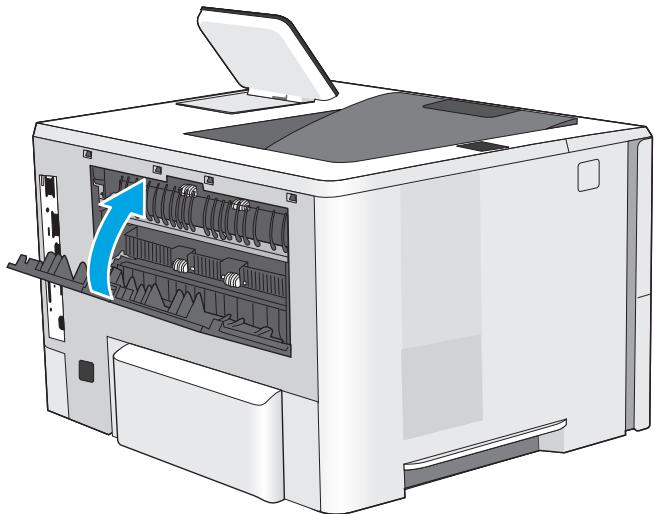 HP COLOR LASERJET MANAGED FLOW MFP E67560Z - Élimination des bourrages papier au niveau de la porte arrêté et de l'unité de fusion - 3