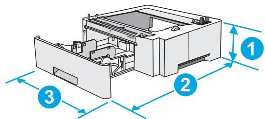 HP COLOR LASERJET MANAGED FLOW MFP E67560Z - Dimensions de l'imprimante - 3