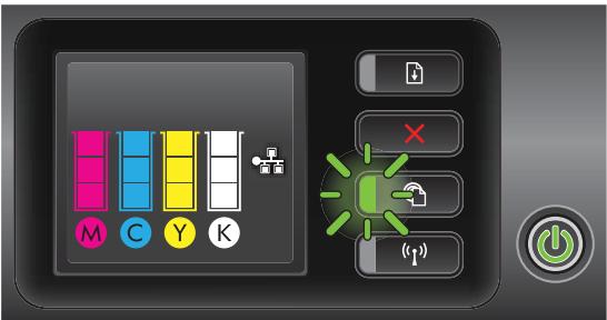 HP OFFICEJET 9012 - Signification des voyants du panneau de commande - 18