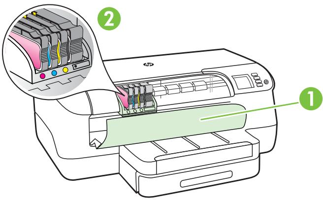 HP OFFICEJET 9012 - Zone d'approvisionnement pour l'impression - 1