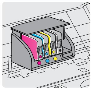 HP OFFICEJET 9012 - Pour remplacer les cartouches d'encre - 1