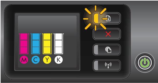 HP OFFICEJET 9012 - Signification des voyants du panneau de commande - 4