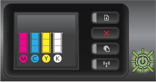 HP OFFICEJET 9012 - Signification des voyants du panneau de commande - 7