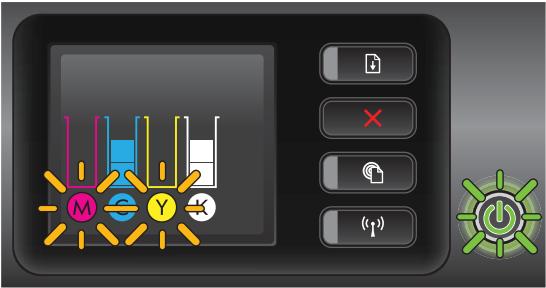 HP OFFICEJET 9012 - Signification des voyants du panneau de commande - 12