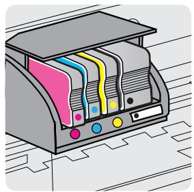 HP OFFICEJET 8730 - Pour remplacer les cartouches d'encre - 6