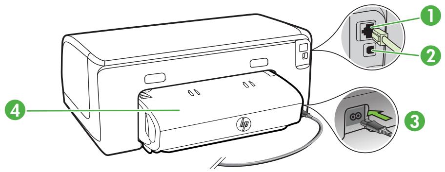 HP OFFICEJET 8730 - Vue arrête - 1