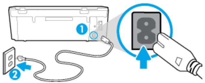 HP OFFICEJET 5220 - Pour vérifier le raccordement électrique et réinitialiser l'imprimante - 1