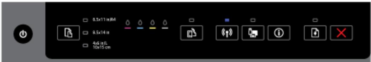 HP OFFICEJET 6820 - The Wireless button - 3