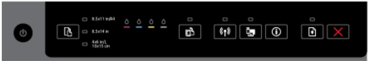 HP OFFICEJET 6820 - The Power button - 1