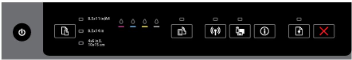 HP OFFICEJET 6820 - The Wireless button - 1