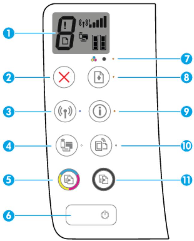 HP DESIGN Z5600 - Présentation des boutons et voyants - 1