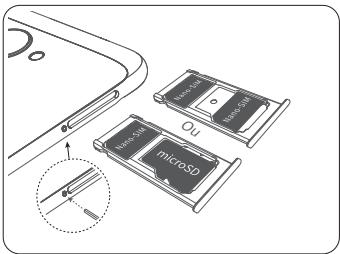 HUAWEI HONOR 5X - Inserir e remover cartões - 1