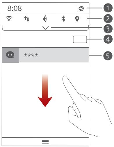 HUAWEI GT3 - Utilisation de la barre de notification - 1