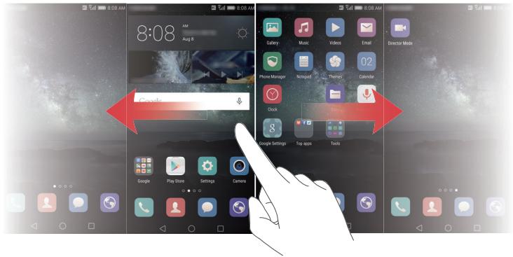 HUAWEI P30 LITE - Passer d'un écran d'accueil à l'autre - 1