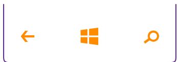 MICROSOFT LUMIA 640 XL - Touches retour, demarrer et rechercher - 1