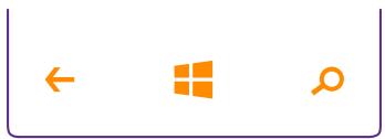 MICROSOFT 2720 FOLD - Touches retour, demarrer et rechercher - 1