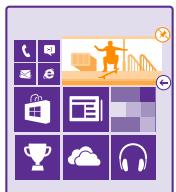 MICROSOFT LUMIA 540 - Redimensionner ou désépingler une vignette - 1