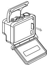 GOPRO HERO3+ - HERO 3+ - Pour insérer une carte microSD : - 1