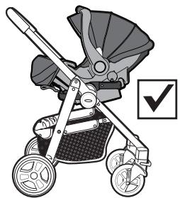 GRACO EVO XT - {Using with Infant Carseat (sold separately, on certain models)} - 7