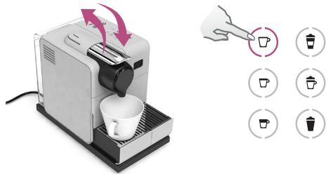 DELONGHI DINAMICA ECAM353.75B - PROGRAMAÇÃO DA QUANTIDADE PARA CAPPUCCINO-LATTE MACCHIATO-ESPUMA DE LEITE QUENTE - 5