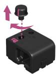 DELONGHI DINAMICA ECAM353.75B - MONTEREN/DEMONTEREN VAN HET RAPID CAPPUCCINO SYSTEEM (R.C.S.)/ a u v. YNAPMO OH H/A O YNAPMO OH H TOY Y THMATO\S TAXEIA IAPA KEYH\S CAPPUCCINO (R.C.S.) - 2