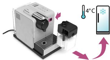 DELONGHI DINAMICA ECAM353.75B - PRÍPRAVA CAPPUCCINA-LATTE MACCHIATA-TEPLE MLEČNÉ PÉNY/ CAPPUCCINO-LATTE MACCHIATO-MELEG TEJHAB KESZITÉSE - 7