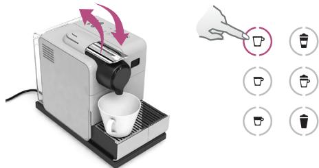 DELONGHI DINAMICA ECAM353.75B - PROGRAMOWANIE ILOSCI NA POTRZEBY PRZYGOTOWANIA CAPPUCCINO-LATTE MACCHIATO-CIEPLEJ MLECZNEJ PIANK/ПРОГРAMMЮВАHи OБьEMA ДЯ KAPIУно-ЛATTE MAKяТО-ТорячEN MOLOЧНО ПЕКИ - 6