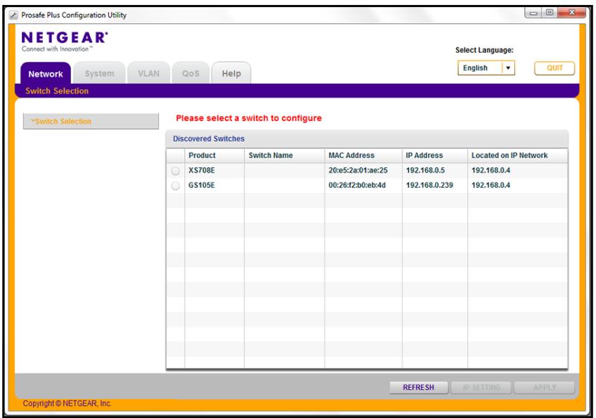 NETGEAR GS305 - To configure the switch using the ProSAFE Plus Utility: - 1