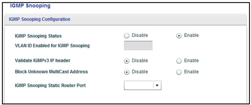 NETGEAR GS324 - To customize IGMP snooping: - 1