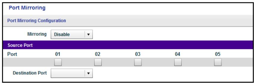 NETGEAR XS728T - To enable port mirroring: - 1