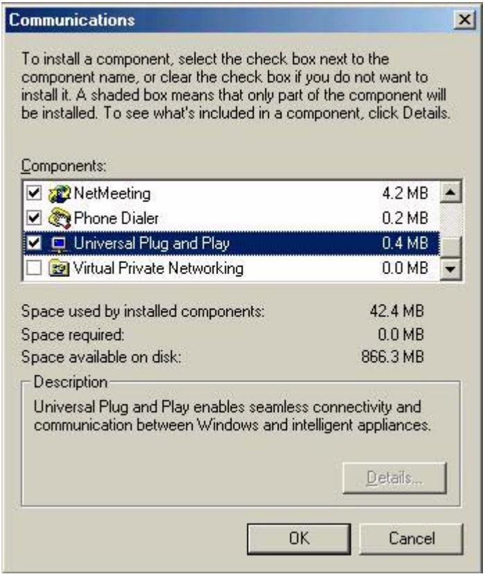 ZYXEL ARMOR Z1 NWD6605 - Installing UPnP in Windows Me - 2