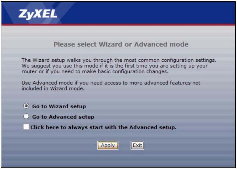 ZYXEL ARMOR Z1 NWD6605 - Internet Access Wizard Setup - 1