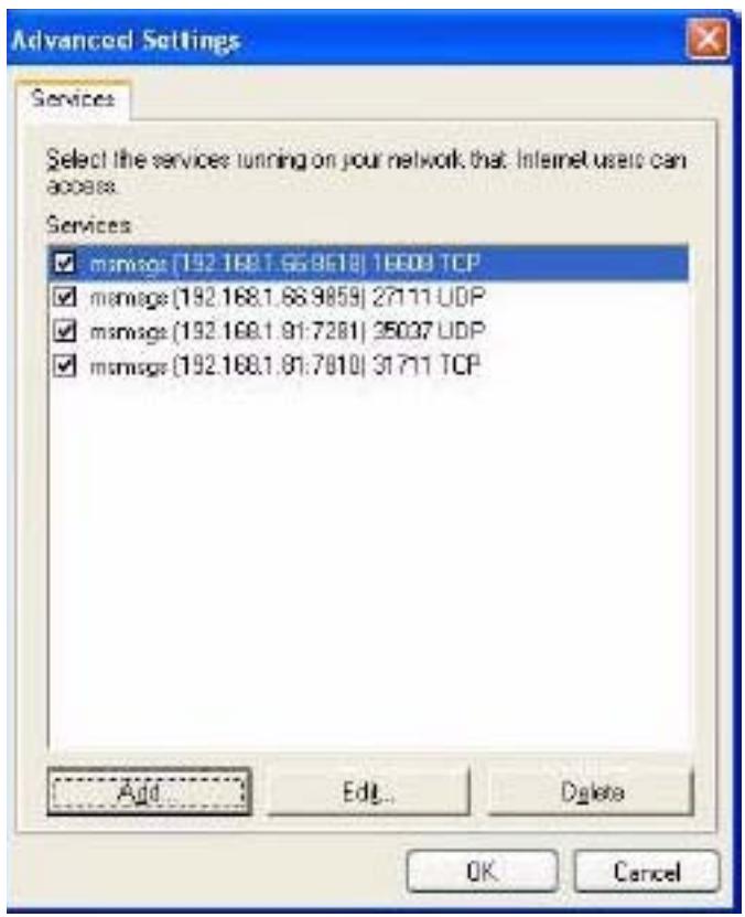 ZYXEL ARMOR Z1 NWD6605 - In the Internet Connection Properties window, click Settings to see the port mappings there were automatically created. - 2