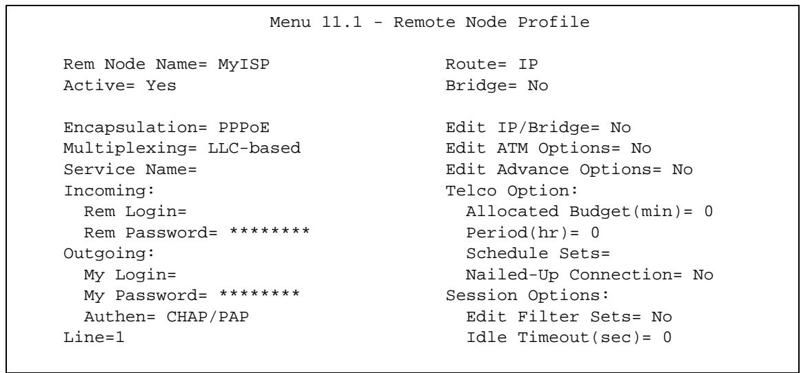 ZYXEL ARMOR Z1 NWD6605 - Remote Node Profile - 1
