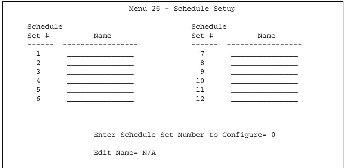 ZYXEL ARMOR Z1 NWD6605 - Schedule Setup - 1