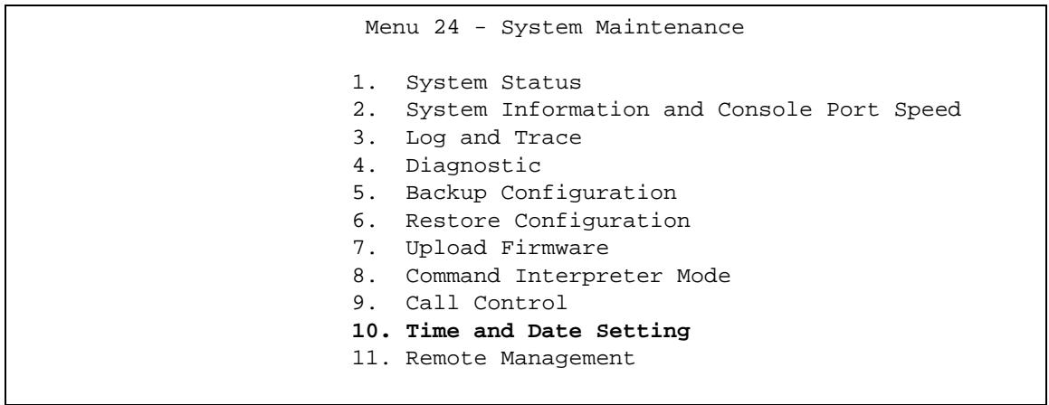 ZYXEL ARMOR Z1 NWD6605 - Time and Date Setting - 1