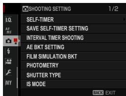 FUJIFILM X-T10 - SHOOTING SETTING - 1