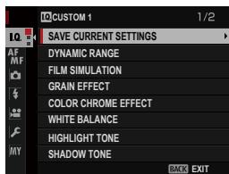 FUJIFILM X-T10 - EDIT/SAVE CUSTOM SETTING - 2