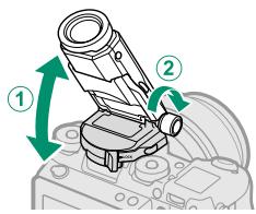 FUJIFILM X-T10 - Swiveling the Viewfinder Up or Down - 2