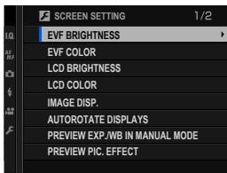 FUJIFILM X-T10 - SCREEN SETTING - 1