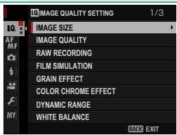 FUJIFILM X-T1 - Using the Menus - 2